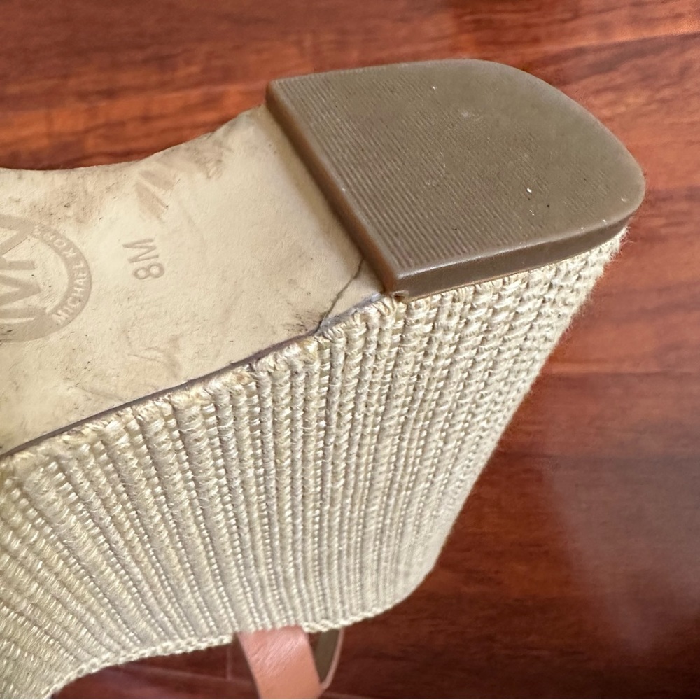 Michael Kors Knot-Top Raffia Platform Wedges - Picture 8 of 12